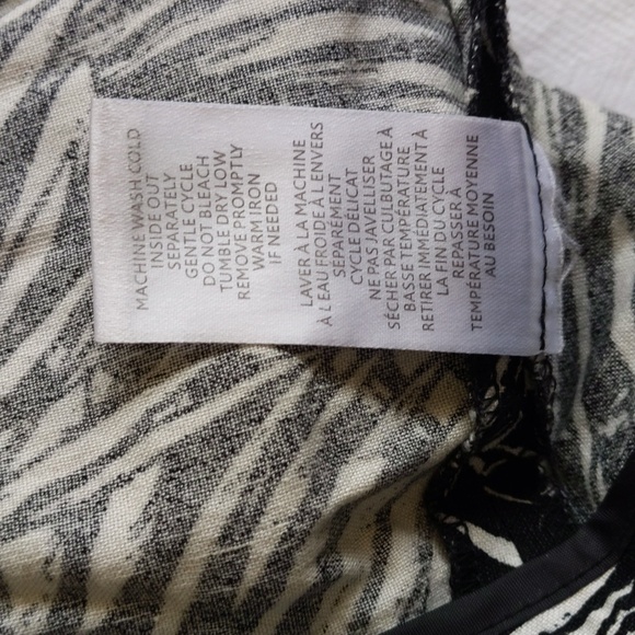 audrey & celine linen rayon blend palm print shorts size 6 - Picture 10 of 10